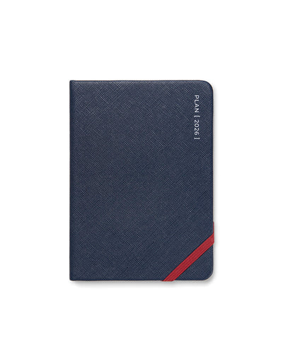 Letts of London Serene A6 Week to View Diary 2026 - Multilanguage Midnight 26-082500 #colour_midnight