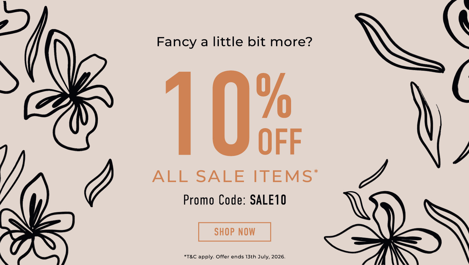 Additional 10% Off all Sale Items with code: SALE10