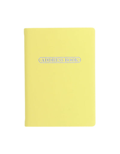 Pastel A6 Address Book Lemon#colour_lemon