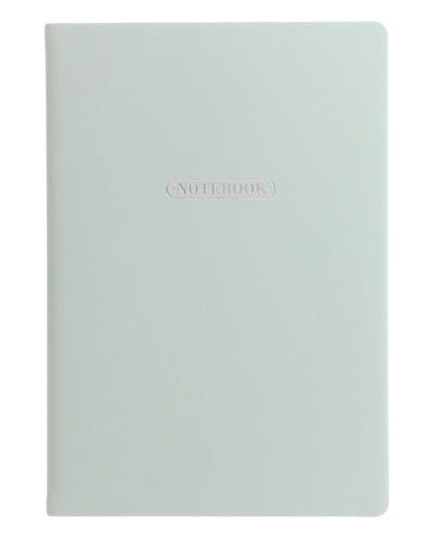 Pastel A5 Ruled Notebook Duck Egg#colour_duck egg