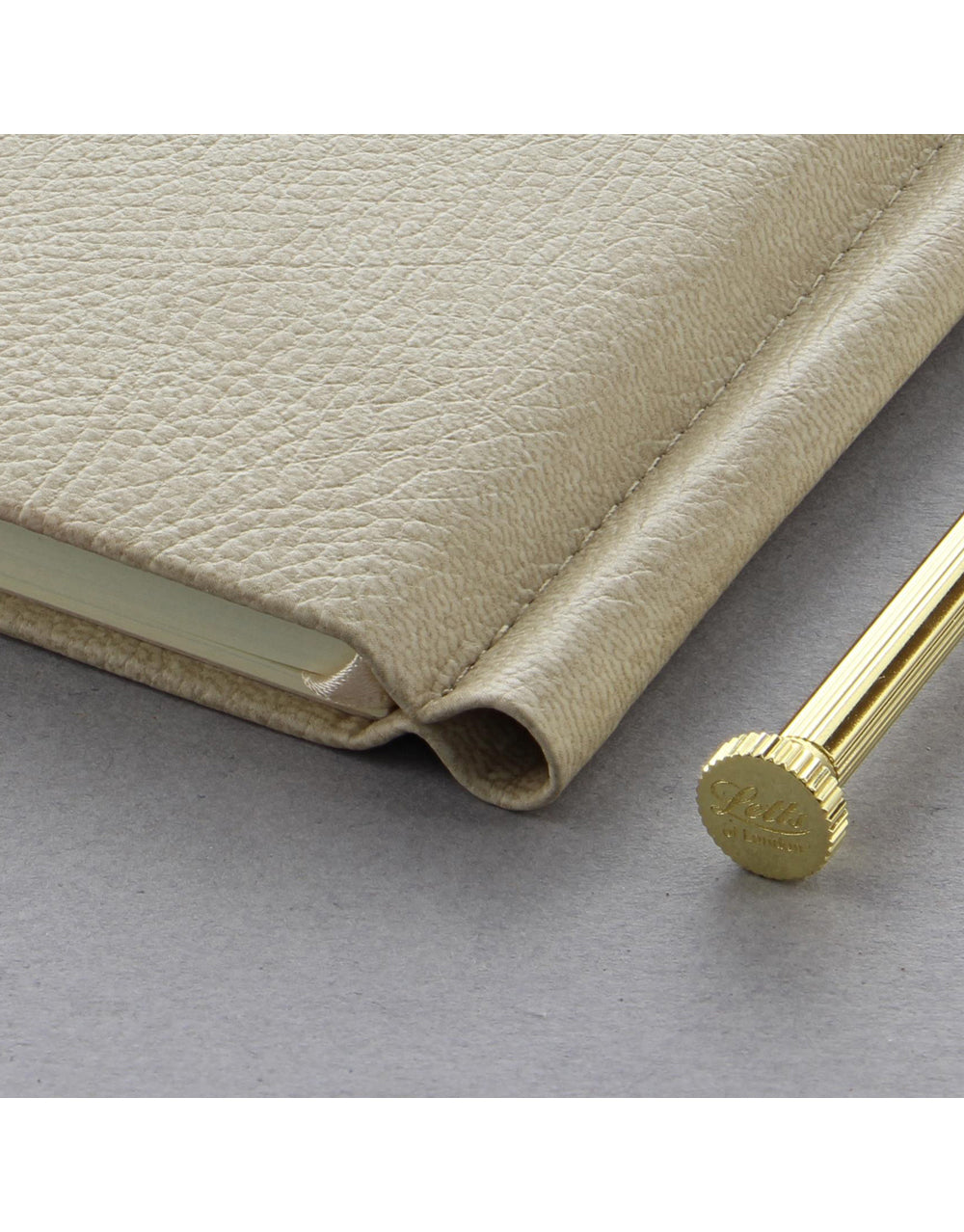 Origins Slim Pocket Dotted Notebook Stone with Pen#colour_stone