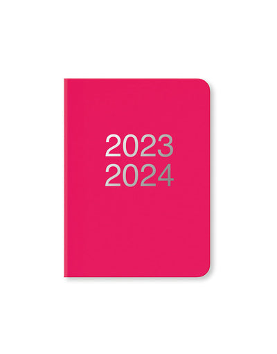 Dazzle A6 Week to View Diary 2023-2024 - Multilanguage - Pink - Letts of London#colour_pink