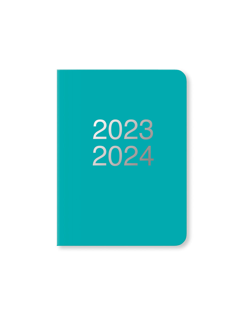 Dazzle A6 Day to a Page Diary with Appointments 2023-2024 - Multilanguage - Turquoise - Letts of London#colour_turquoise