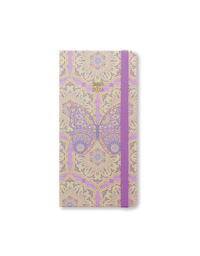 Paisley Slim Week to View Diary 2023-2024 - Multilanguage - Butterfly - Letts of London#colour_butterfly