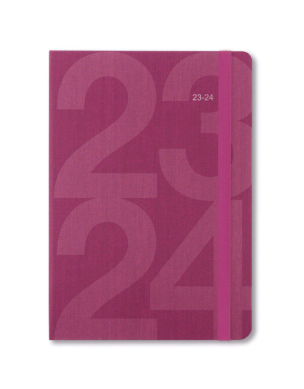 Block A5 Week to View Diary 2023-2024 - Multilanguage - Pink - Letts of London#colour_pink
