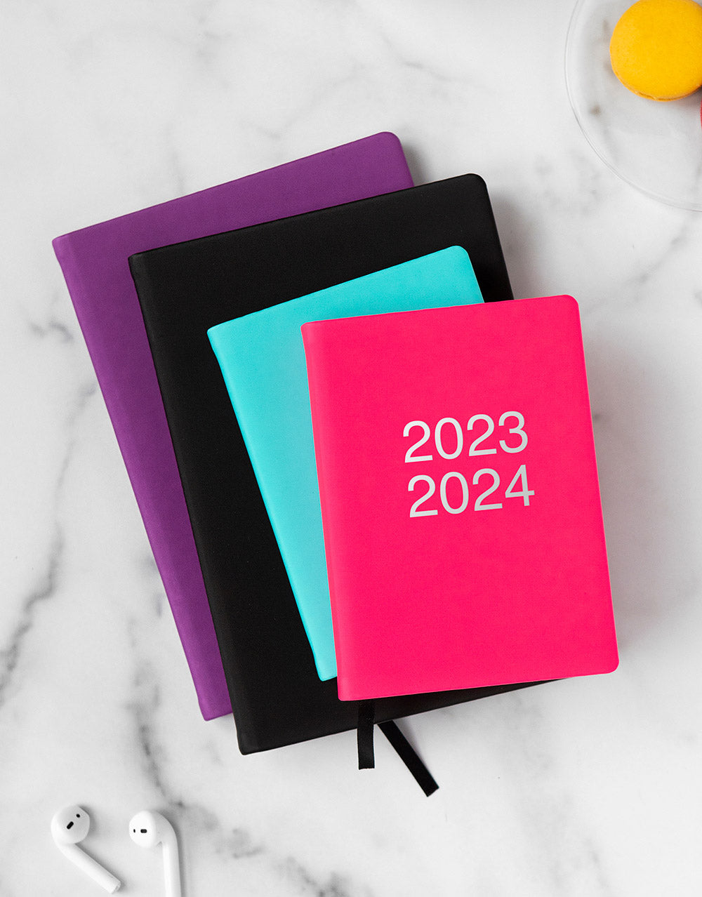 Dazzle A6 Week to View Diary 2023-2024 - Multilanguage - Purple - Letts of London#colour_purple