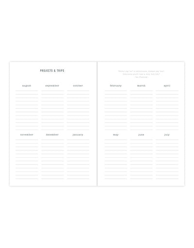 Eco Writers Quotes A6 Week to View Diary 2023-2024 - Multilanguage - Kraft - Letts of London#colour_kraft