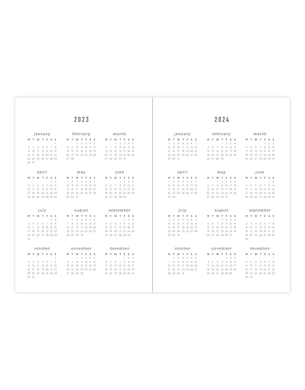 Eco Writers Quotes A6 Week to View Diary 2023-2024 - Multilanguage - Black - Letts of London#colour_black