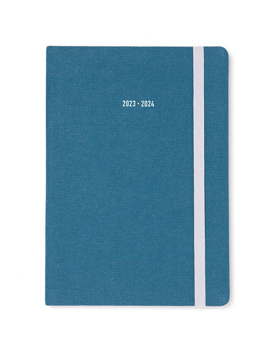 Raw A5 Week to View Diary 2023-2024 - Multilanguage - Teal - Letts of London#colour_teal