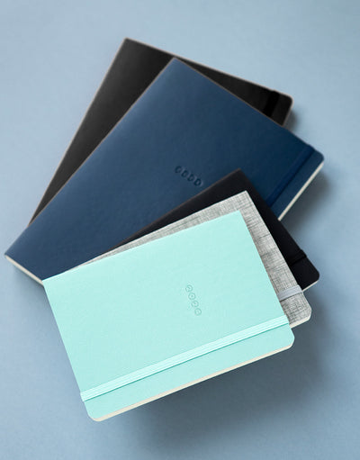 Edge A5 Week to View Diary with Notes 2024#colour_duck-egg
