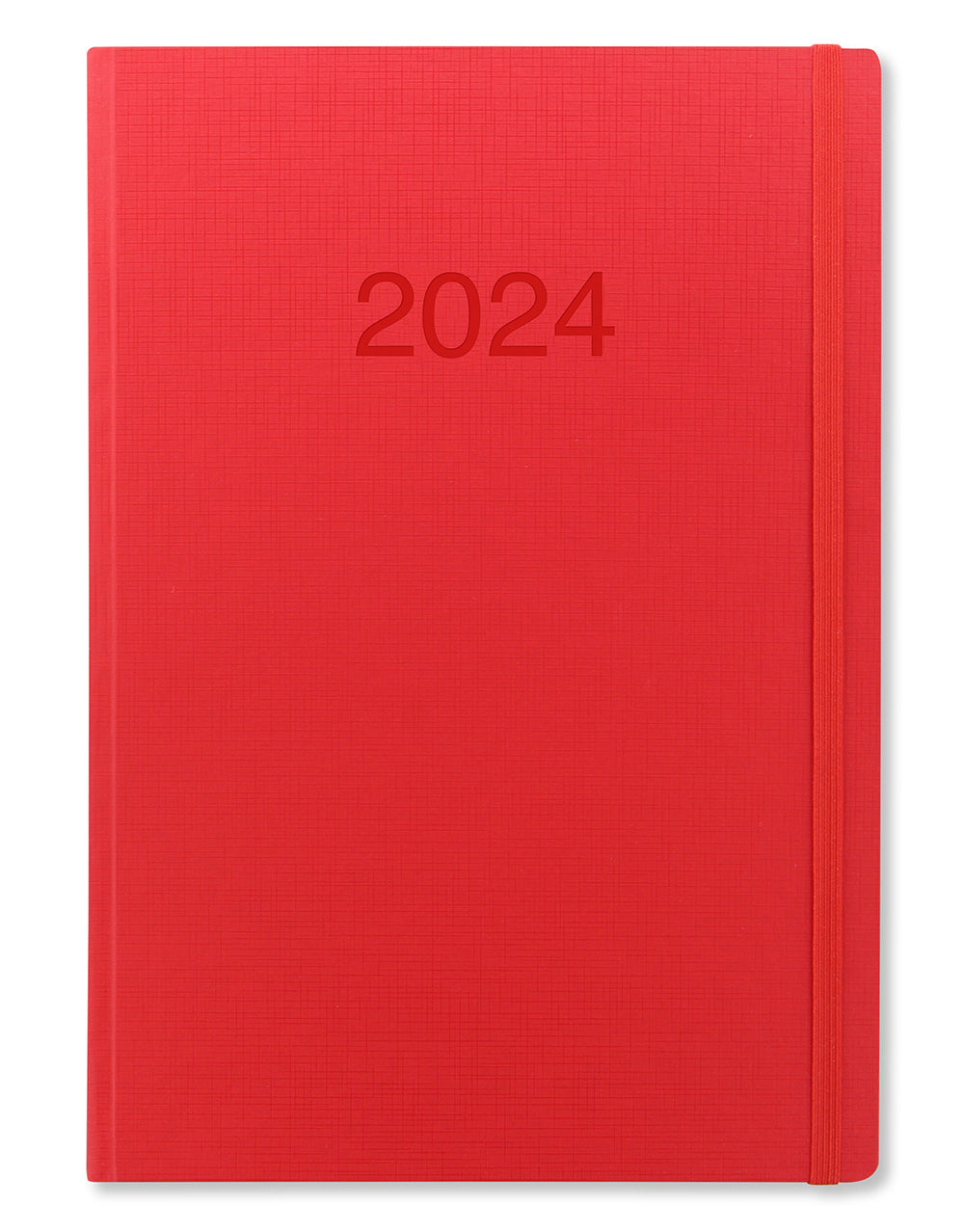 Memo A4 Week to View Diary 2024 - Multilanguage#colour_red