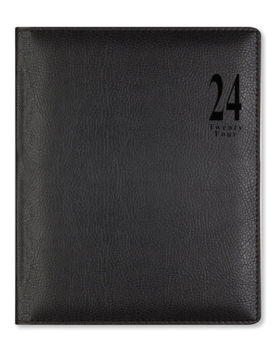Milano Quarto Vertical Week to View Diary with Appointments 2024 - Multilanguage#colour_black