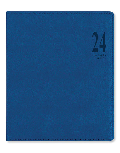 Milano Quarto Vertical Week to View Diary with Appointments 2024 - Multilanguage#colour_blue