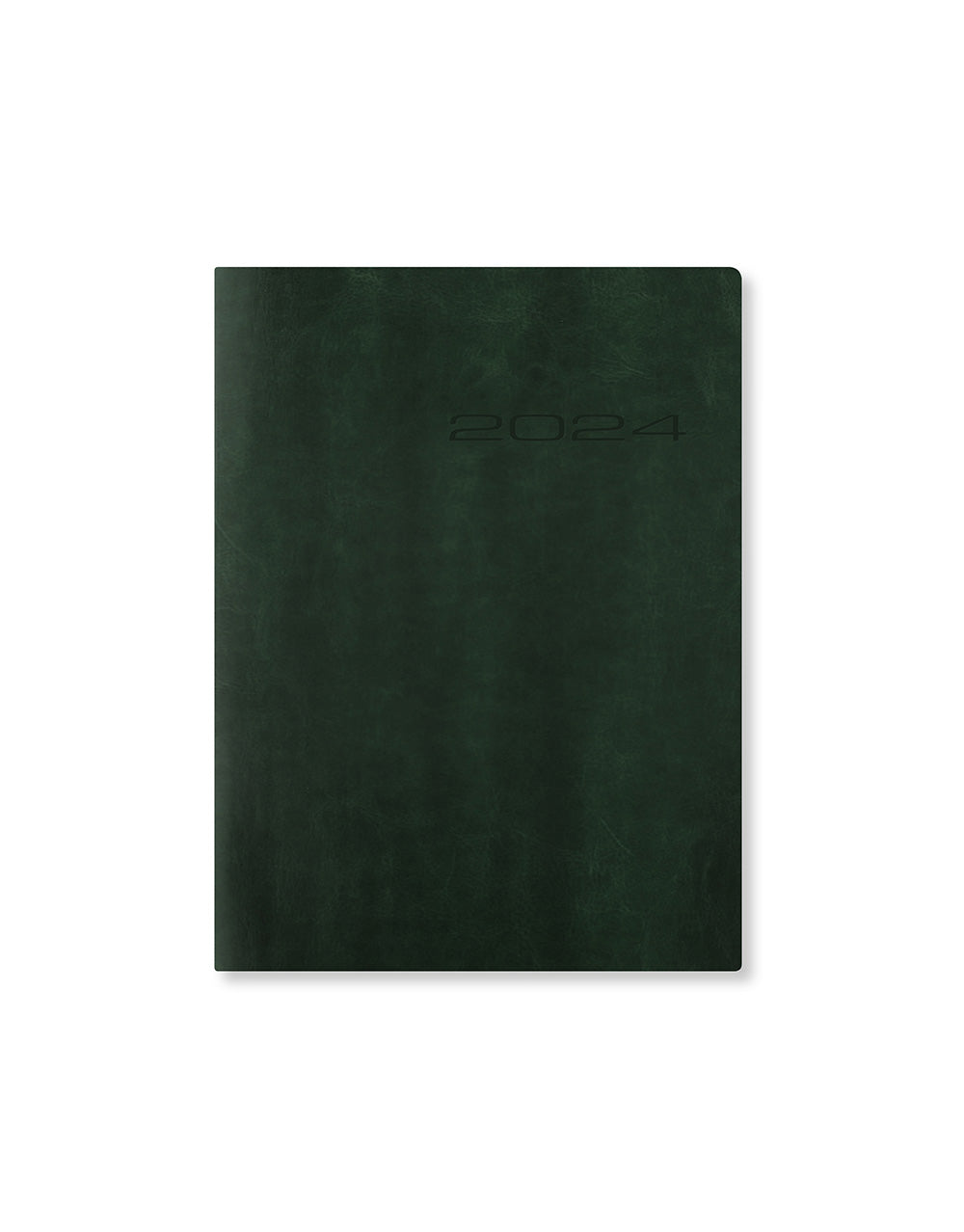 Lecassa A6+ Day to a Page Diary with Appointments 2024 - Multilanguage#colour_british-racing-green
