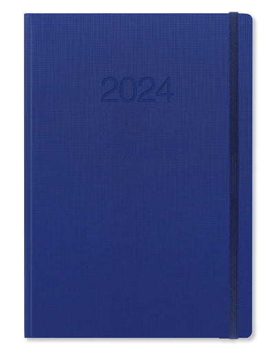 Memo A4 Week to View Diary 2024 - Multilanguage#colour_blue