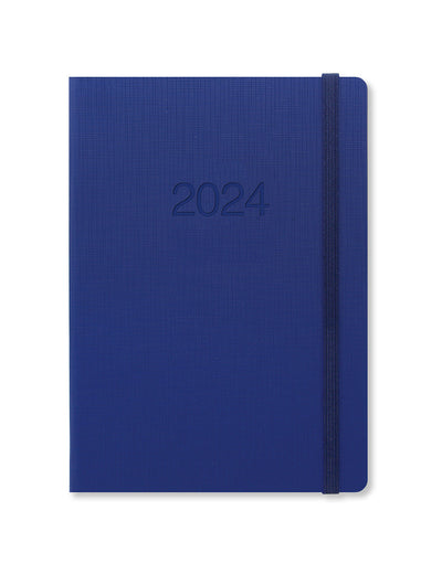 Memo A5 Week to View Diary 2024 - Multilanguage#colour_blue