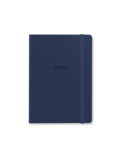 Edge A6 Week to View Diary with Notes 2024#colour_navy