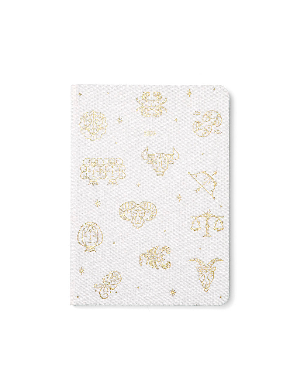 Zodiac A6 Day to a Page Diary with Appointments 2024 - Multilanguage#colour_ivory