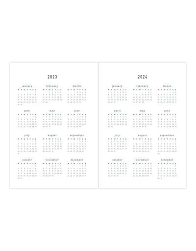 Conscious A6 Day to a Page Diary with Appointments 2024 - Multilanguage