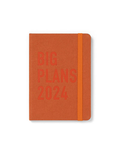 Big Plans A6 Week to View Diary 2024 - Multilanguage#colour_rust