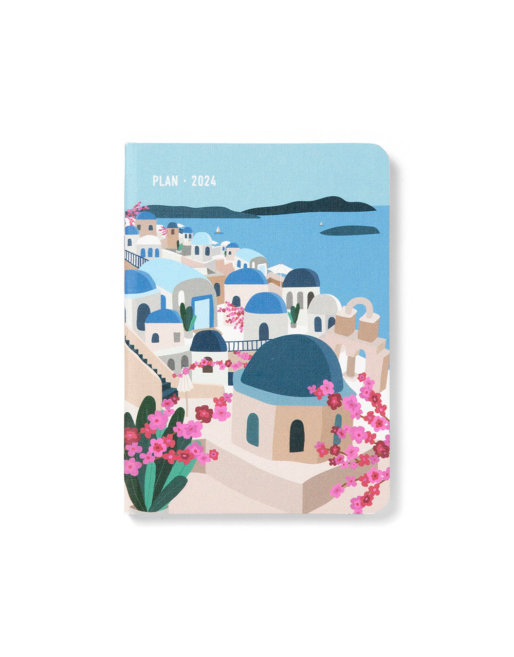 Wanderlust A6 Week to View Diary 2024 - Multilanguage#colour_santorini