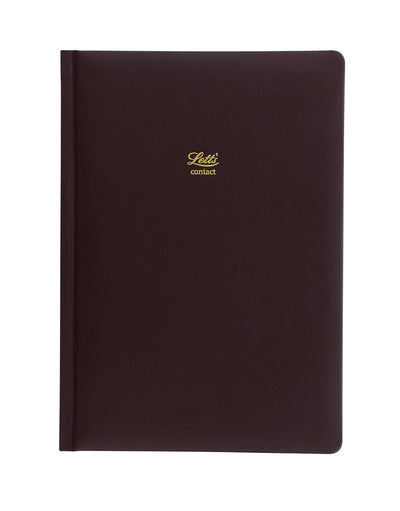 Signature A5 Address Book in Chestnut by Letts of London#colour_chestnut