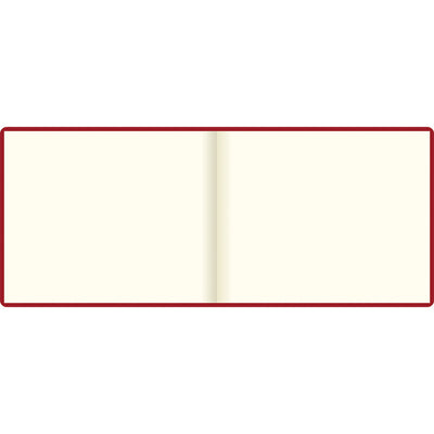 Icon Quarto Landscape Plain Guest Book Red#colour_red