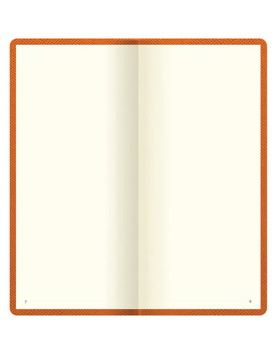 Legacy Slim Pocket Plain Notebook Orange Inside Pages#colour_orange