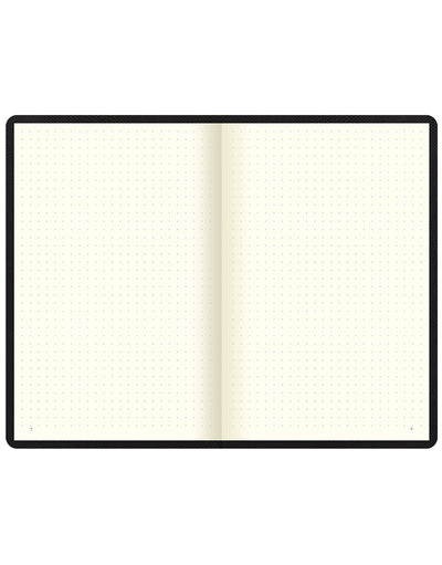 Letts Legacy Book Dotted Notebook Black Inside Dotted Grid#colour_black
