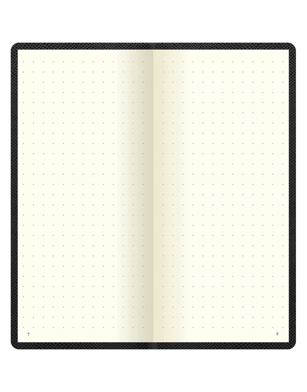 Legacy Slim Pocket Dotted Notebook Black Dotted Grid#colour_black