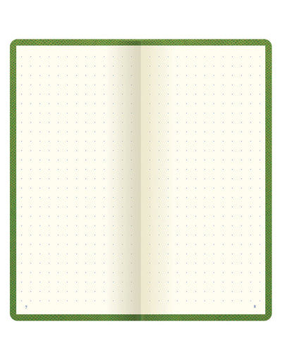 Legacy Slim Pocket Dotted Notebook Green - Dotted Pages#colour_green