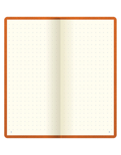 Legacy Slim Pocket Dotted Notebook Orange Dotted pages#colour_orange