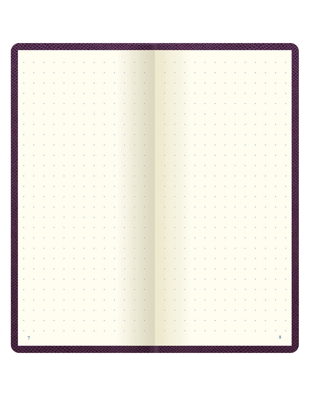 Legacy Slim Pocket Dotted Notebook Purple Dotted Grid#colour_purple