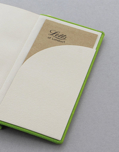 Legacy Slim Pocket Plain Notebook Green Inside Pocket#colour_green