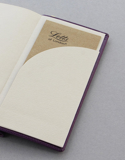 Legacy Slim Pocket Plain Notebook Purple Inside Pocket#colour_purple