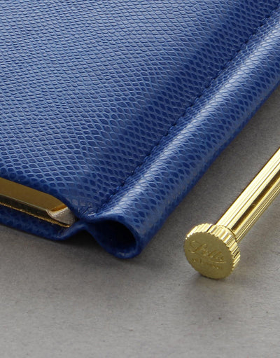 Legacy Slim Pocket Travel Journal Blue with Pen#colour_blue