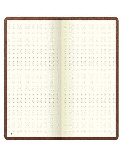 Origins Slim Pocket Dotted Notebook Tan Inside Dotted Pages#colour_tan