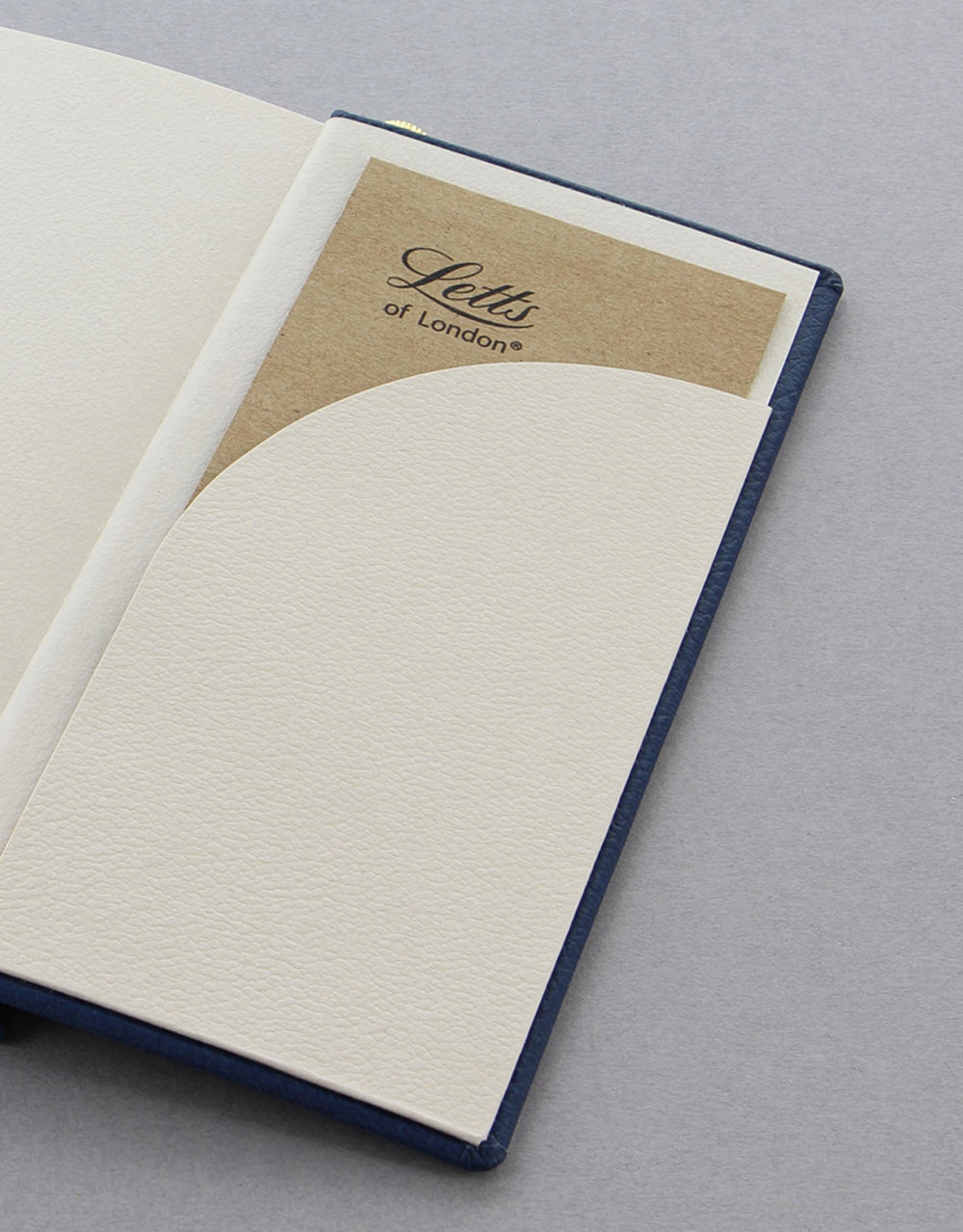 Origins Slim Pocket Plain Notebook Navy Inside Pocket#colour_navy