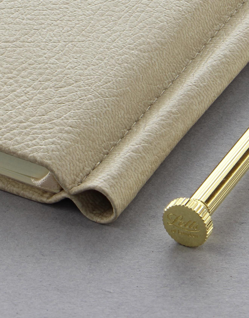 Origins Slim Pocket Ruled Notebook Stone with. Pen#colour_stone