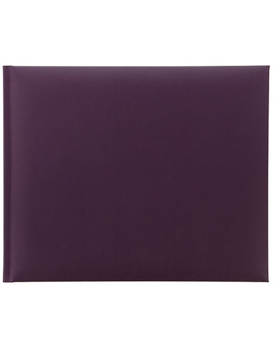 Signature Quarto Landscape Plain Guest Book Purple#colour_purple