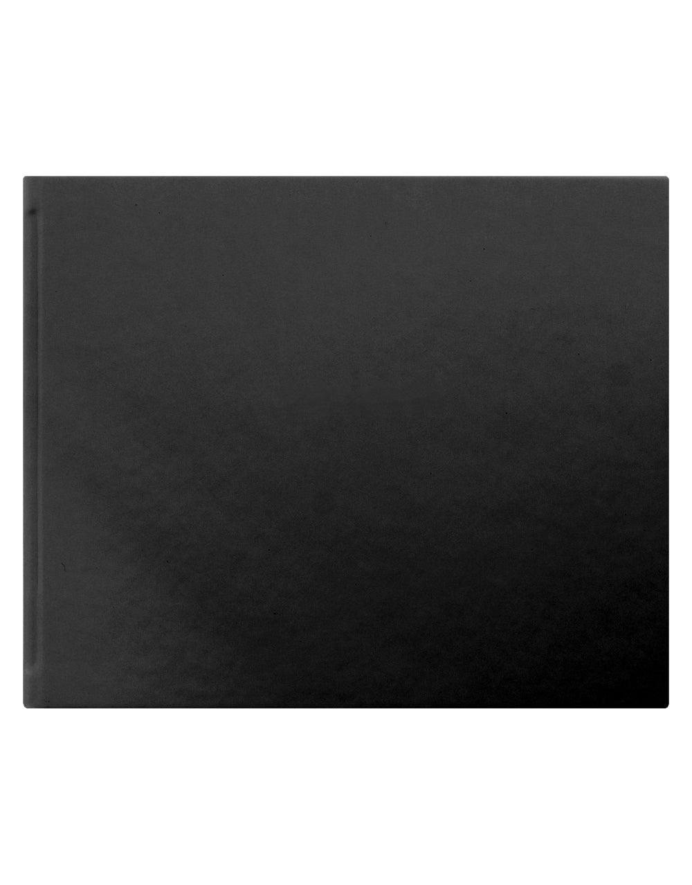 Dazzle Quarto Landscape Plain Guest Book in Black#colour_black