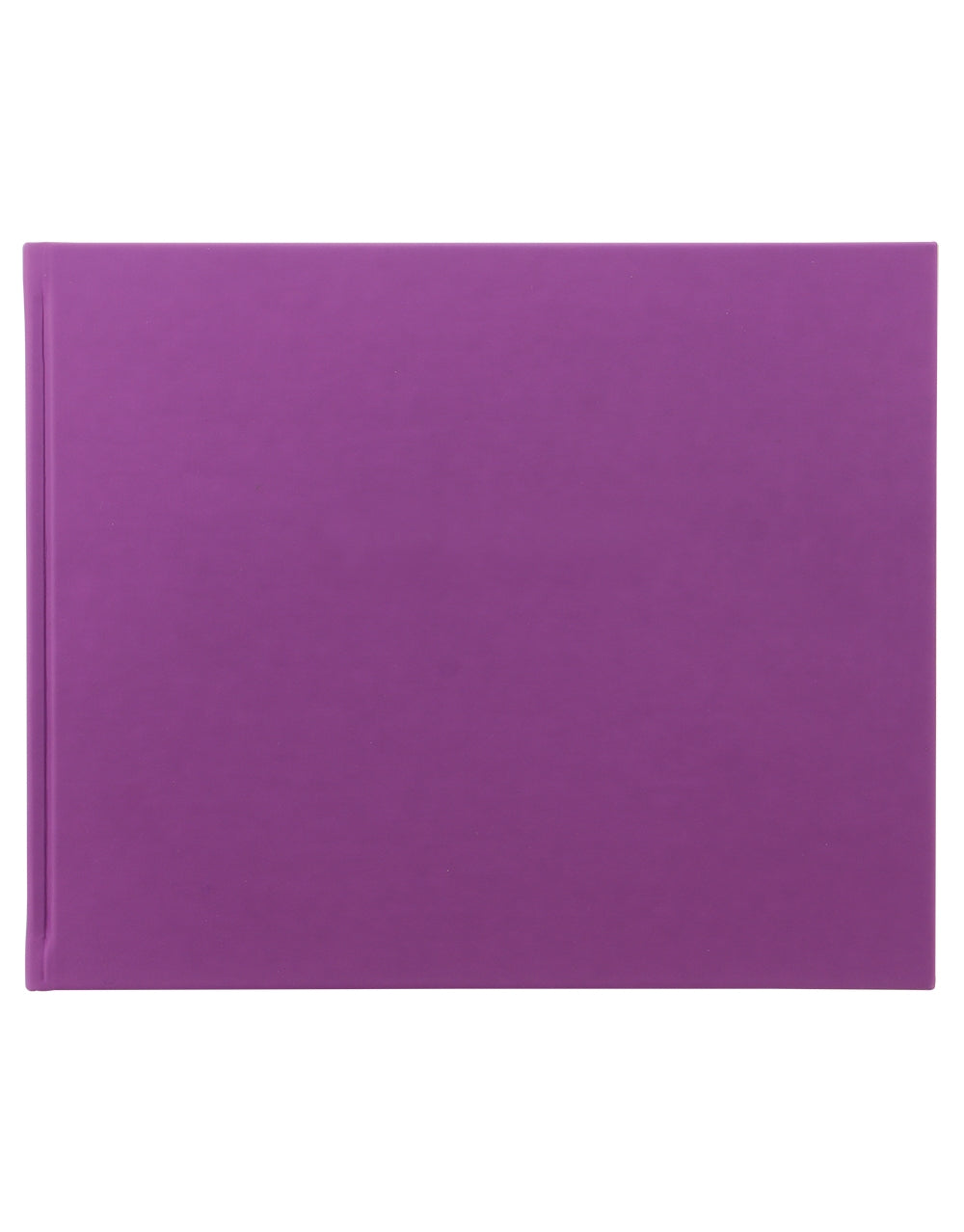 Purple Dazzle Quarto Landscape Plain Guest Book#colour_purple