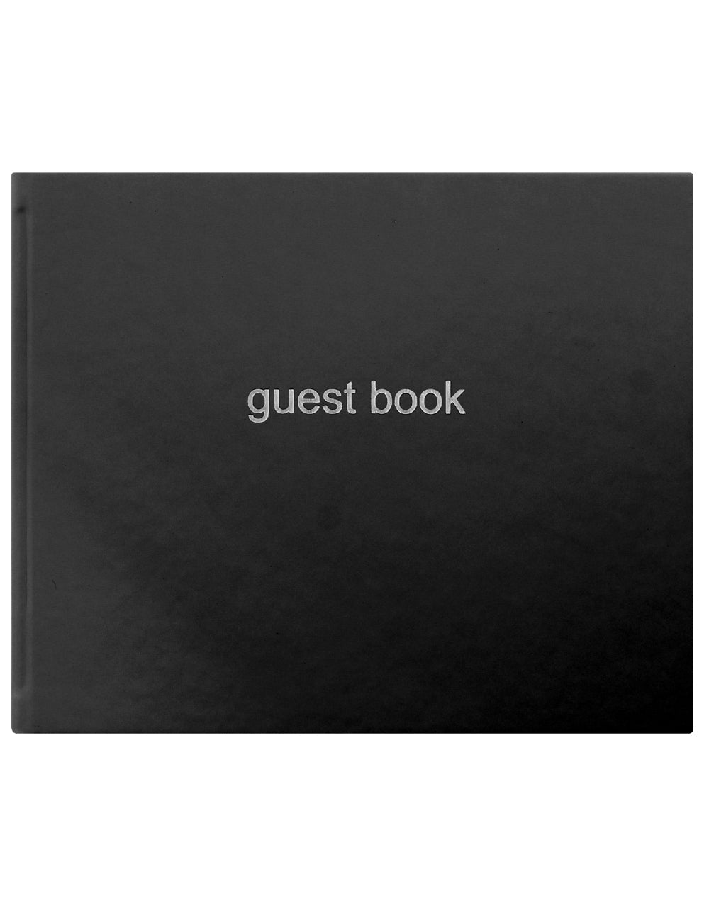 Dazzle Quarto Landscape Ruled Guest Book#colour_black