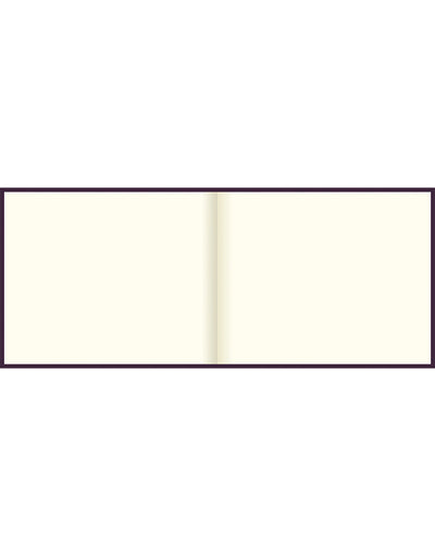 Signature Quarto Landscape Plain Guest Book Purple#colour_purple