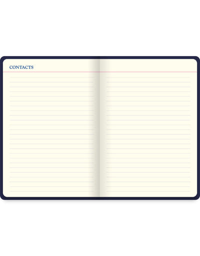 Icon A5 5 year Diary Navy Contact Pages#colour_navy