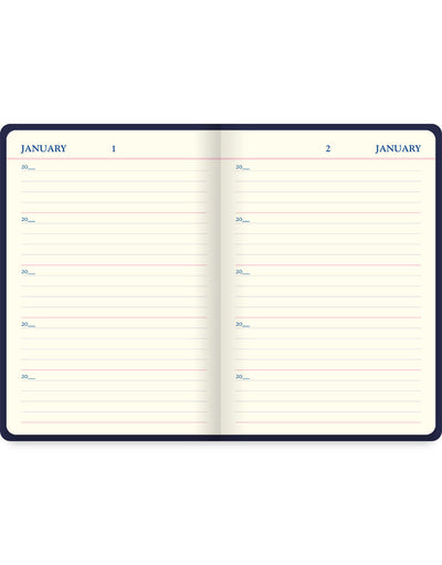 Icon A5 5 year Diary Navy Undated Pages#colour_navy
