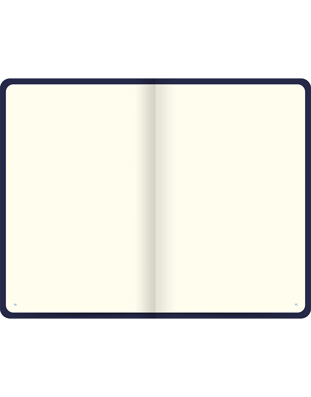 Icon Book Plain Notebook Navy Inside#colour_navy