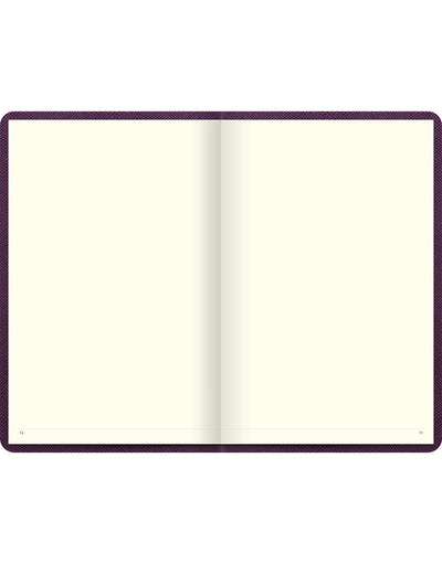Legacy Book Plain Notebook Purple - Inside#colour_purple