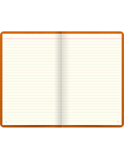 Legacy Book Ruled Notebook Orange - Inside#colour_orange