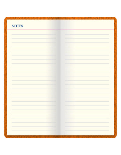 Legacy Slim Pocket Travel Journal Orange Notes#colour_orange
